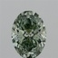 1.95 Ct. Fancy Vivid Green Oval Lab Grown Diamond