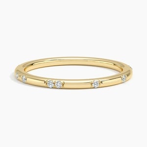 18K YELLOW GOLD ASTRA 1.4MM DIAMOND RING