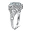 The Yoshiko Ring, smalltop view on a hand