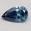 0.80 Ct. Fancy Vivid Blue Pear Lab Grown Diamond