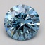 1.53 Ct. Fancy Intense Blue Round Lab Grown Diamond