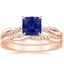 14K Rose Gold Petite Twisted Vine Diamond Bridal Set (1/4 ct. tw.)