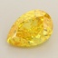 1.52 Ct. Fancy Vivid Yellow Pear Lab Grown Diamond