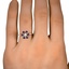 The Wyome Ring, smallzoomed in top view on a hand