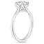 Platinum Laurel Engraved Ring, smallside view