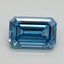 1.50 Ct. Fancy Vivid Blue Emerald Lab Grown Diamond