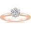 14K Rose Gold Esme 1.8mm Ring, smalltop view