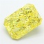 4.02 Ct. Fancy Vivid Yellow Radiant Lab Grown Diamond