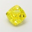2.07 Ct. Fancy Vivid Yellow Cushion Lab Grown Diamond