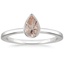 Platinum Noemi Bezel Ring, smalltop view