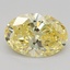 1.55 Ct. Fancy Vivid Yellow Oval Lab Grown Diamond