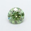 1.19 Ct. Fancy Vivid  Green Round Lab Grown Diamond