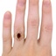 The Hettie Ring, smallzoomed in top view on a hand