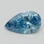 0.61 Ct. Fancy Vivid Blue Pear Lab Grown Diamond