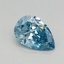 0.59 Ct. Fancy Vivid Blue Pear Lab Grown Diamond