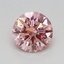 0.54 Ct. Fancy Vivid Pink Round Lab Grown Diamond