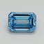 1.05 Ct. Fancy Vivid Blue Emerald Lab Grown Diamond
