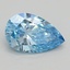 0.56 Ct. Fancy Vivid Blue Pear Lab Grown Diamond