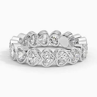 Heart Shaped Lab Diamond Bezel Ring