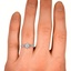 The Feline Ring, smallzoomed in top view on a hand