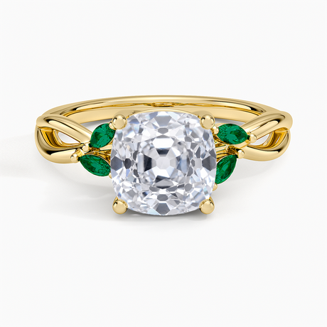 Engagement Ring With Emeralds