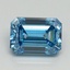 3.08 Ct. Fancy Vivid Blue Emerald Lab Grown Diamond