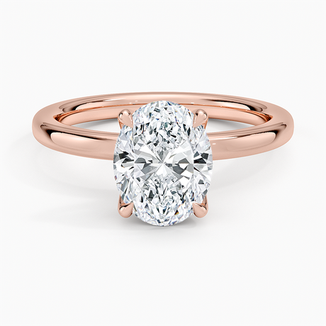 14K Rose Gold 2mm Petite Elodie Perfect Fit Solitaire Ring