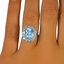 The Hope Ring, smalltop view on a hand