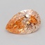 1.04 Ct. Fancy Intense Pink Orange Pear Lab Grown Diamond