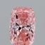 0.98 Ct. Fancy Vivid Pink Cushion Lab Grown Diamond