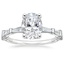 18K White Gold Memoir Baguette Diamond Ring (1/2 ct. tw.), smalltop view