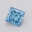 1.01 Ct. Fancy Vivid Blue Princess Lab Grown Diamond