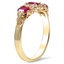 The Sameera Ring, smalltop view on a hand