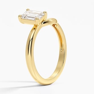 Emerald Lab Diamond Toi Et Moi Nesting Ring (1 ct. tw.)
