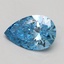 0.50 Ct. Fancy Vivid Blue Pear Lab Grown Diamond