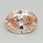 0.77 Ct. Fancy Intense Pink Oval Lab Grown Diamond