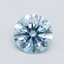 1.1 Ct. Fancy Intense Blue Round Lab Grown Diamond