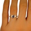 The Zuzana Ring, smallzoomed in top view on a hand