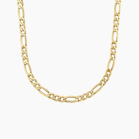 20 in. Beveled Figaro Chain Necklace
