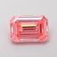 1.22 Ct. Fancy Vivid  Pink Emerald Lab Grown Diamond