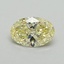 1.01 Ct. Fancy Intense Yellow Oval Lab Grown Diamond
