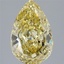 4.01 Ct. Fancy Intense  Yellow Pear Lab Grown Diamond
