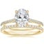 18K Yellow Gold Luxe Dawn Diamond Ring with Luxe Ballad Diamond Ring (1/4 ct. tw.)