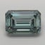 14.59 Ct. Fancy Vivid Bluish Green Emerald Lab Grown Diamond