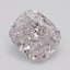 0.55 Ct. Fancy Light Purplish Pink Cushion Diamond