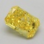 1.08 Ct. Fancy Vivid  Yellow Radiant Lab Grown Diamond