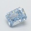 1.02 Ct. Fancy Vivid  Blue Radiant Lab Grown Diamond