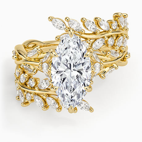 18K Yellow Gold Secret Garden Wrap Diamond Ring