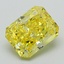 2.07 Ct. Fancy Vivid Yellow Radiant Lab Grown Diamond