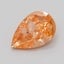 0.50 Ct. Fancy Intense Pinkish Orange Pear Lab Grown Diamond